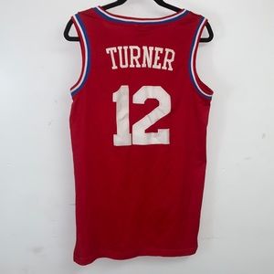 Turner Evan #12 Adidas Philadelphia 76ers Sixers Stitched Jersey PHILA NBA Sz M